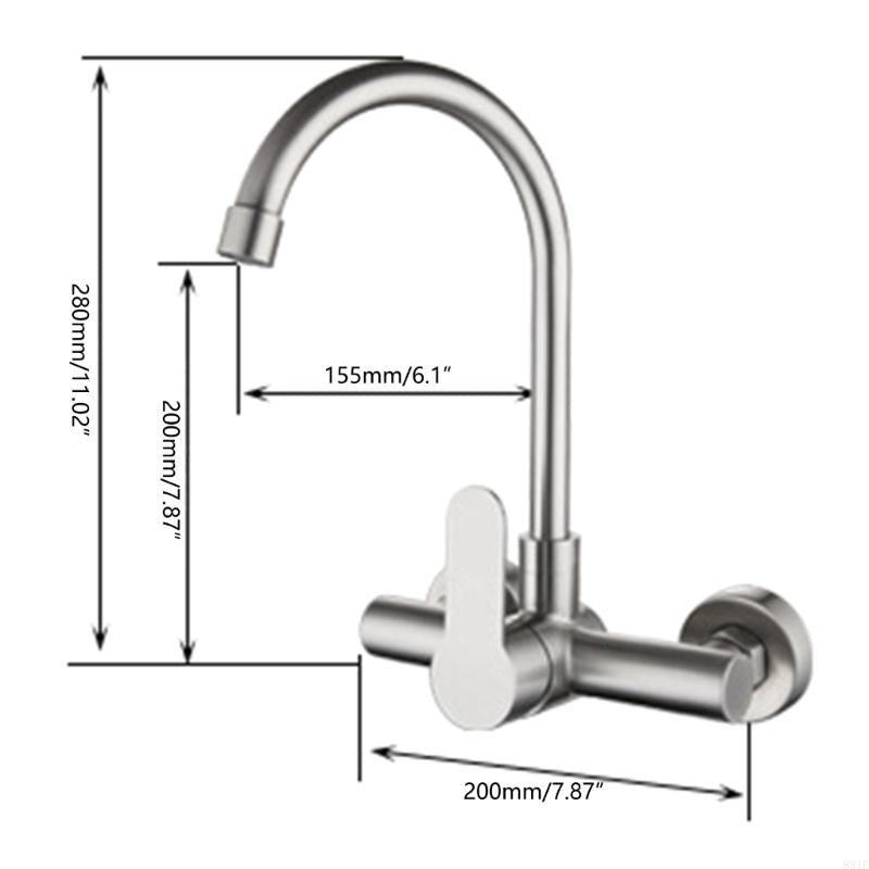 Wall-Mount kitchen sink Mixer